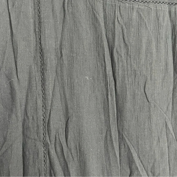 Tuckernuck Pomander Place Black Dress/Coverup-Cotton-Beaded V-Neck-Women’s XL - Picture 9 of 13